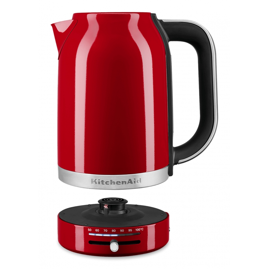 KitchenAid 5KEK1701EER vedenkeitin 1,7 L 2400 W Musta, Punainen, Ruostumaton teräs – 2