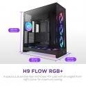 NZXT H9 Flow RGB+ Midi Tower Black NZXT H9 Flow RGB+ Midi Tower Black