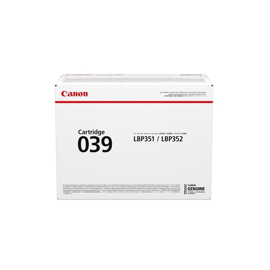 Canon 039 värikasetti 1 kpl Alkuperäinen Musta