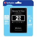 Verbatim Store 'n' Go ārējais cietais disks 2 TB 5400 RPM Micro-USB B 3.2 Gen 1 (3.1 Gen 1) Melns