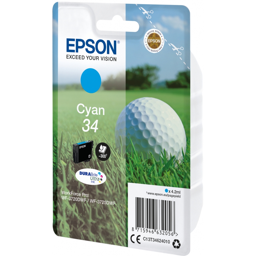 Epson Golf ball C13T34624010 tindikassett 1 tk Originaal Standard Yield Tsüaan – 2