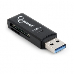 Gembird UHB-CR3-01 kaardilugeja USB Must