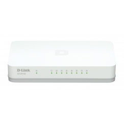 D-Link GO-SW-8G/E võrgulüliti Mittejuhitav Gigabit Ethernet (10/100/1000) Valge
