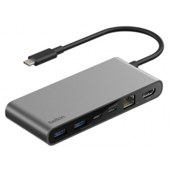 Belkin INC024HQSGY jaotur USB tüüp-C 10000 Mbit/s Hall