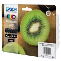 Epson Kiwi 202 tintes kārtridžs 1 pcs Oriģināls Standarta produktivitāte Melns, Foto melns, Tirkīzzi Epson Kiwi 202 tintes kārtridžs 1 pcs Oriģināls Standarta produktivitāte Melns, Foto melns, Tirkīzzi