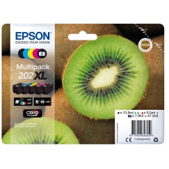 Epson Kiwi 202XL струйный картридж 1 шт Подлинный Высокая (XL) Черный, Фото черный, Голубой, Пурпурн