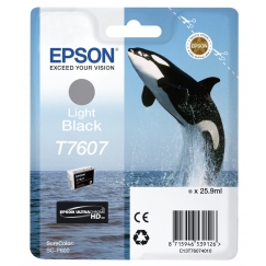 Epson T7607 rašalo kasetė 1 vnt Originalus Šviesiai juoda