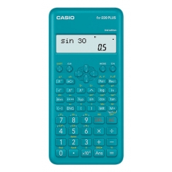 Casio FX-220 Plus kalkulators Kabata Zinātniskais kalkulators Zils