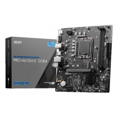 MSI PRO H610M-E DDR4 emolevy Intel H610 LGA 1700 mikro ATX