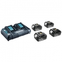 Makita 197626-8 elektroinstrumenta akumulators un lādētājs Akumulatoru un lādētāju komplekts Makita 197626-8 elektroinstrumenta akumulators un lādētājs Akumulatoru un lādētāju komplekts