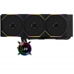 Lian Li GA II Hydroshift II LCD-C 360TL Processor All-in-one liquid cooler 12 cm Black 1 pc(s)