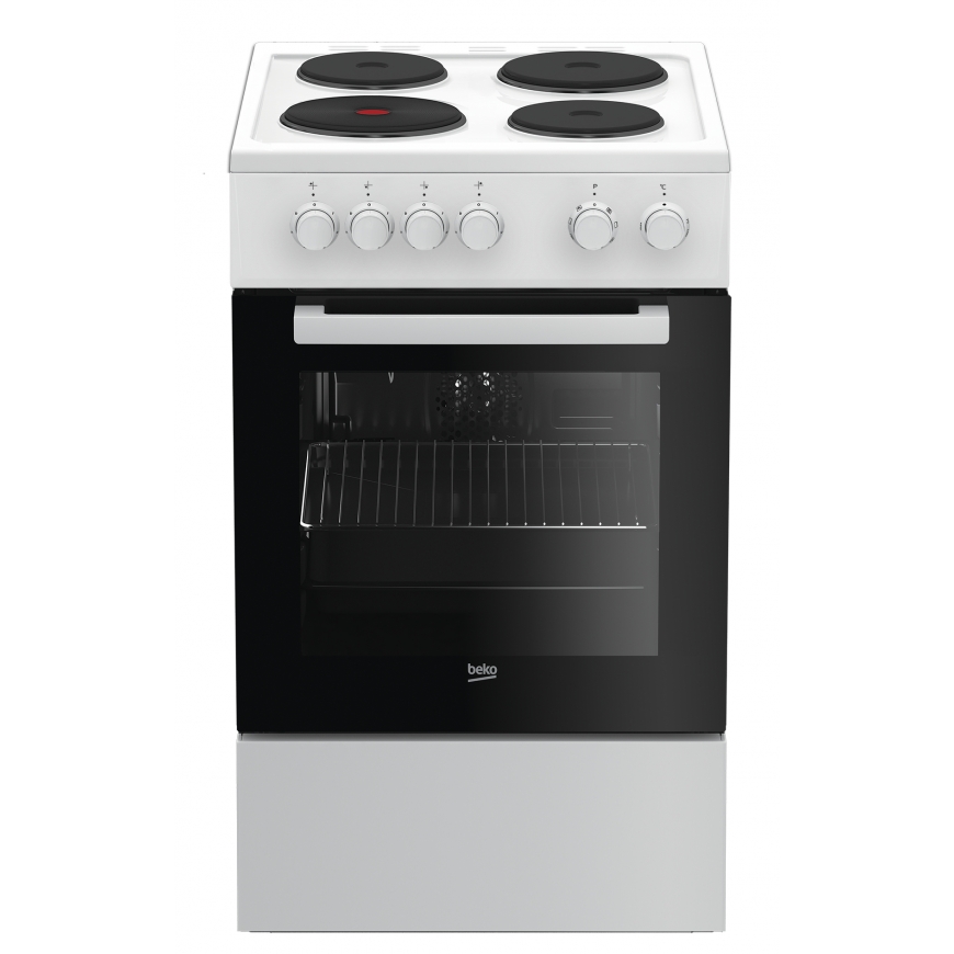 Beko FSE56000GW plīts & cepeškrāsns Brīvi stāvoša plīts Elektrisks Balts