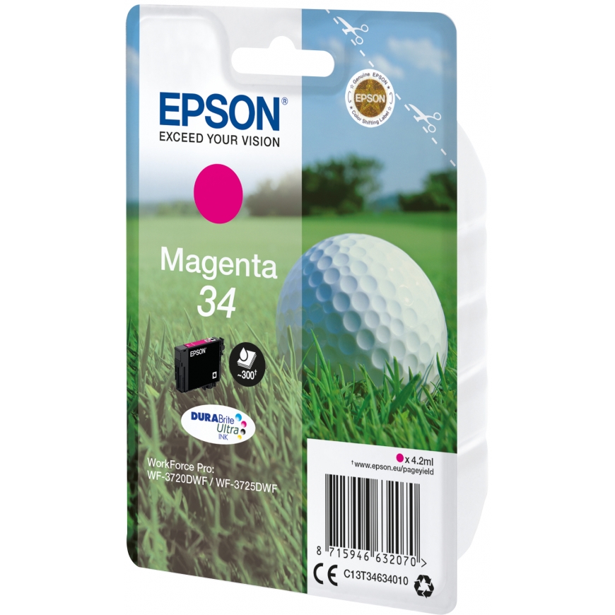 Epson Golf ball C13T34634010 tindikassett 1 tk Originaal Standard Yield Magenta – 2