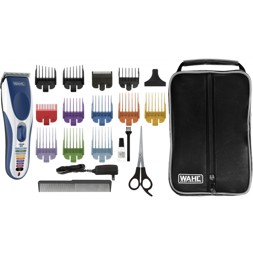 Wahl 09649-016 bārdas/matu trimmeris Zils, Sudrabs