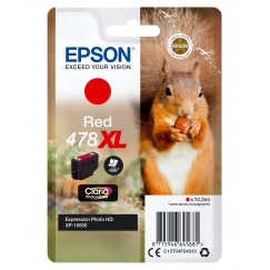Epson Squirrel Singlepack Red 478XL Claria Photo HD Ink rašalo kasetė 1 vnt Originalus Didelė (XL) i