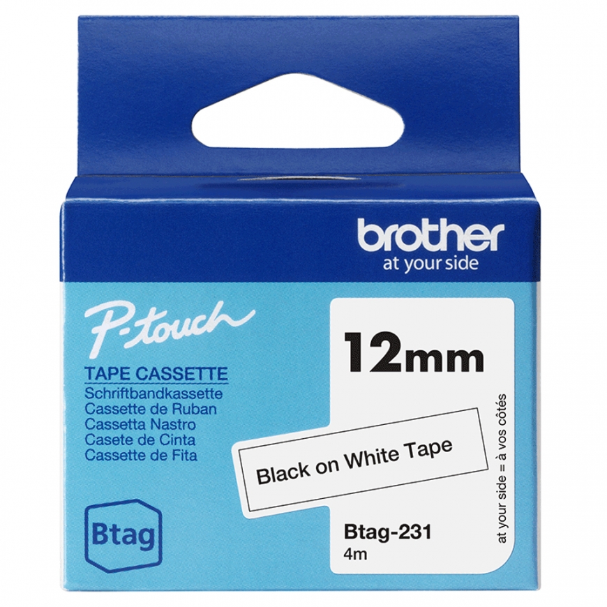 Brother BTAG-231 marķēšanas lenta Melns uz