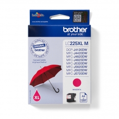 Brother LC225XLM rašalo kasetė 1 vnt Originalus Rausvai raudona