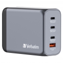 Verbatim GNC-200 GaN Charger 200W with 2 x USB-C PD 100W / 1 x USB-C PD 65W / 1 x USB QC 3.0 (EU/UK/ Verbatim GNC-200 GaN Charger 200W with 2 x USB-C PD 100W / 1 x USB-C PD 65W / 1 x USB QC 3.0 (EU/UK/