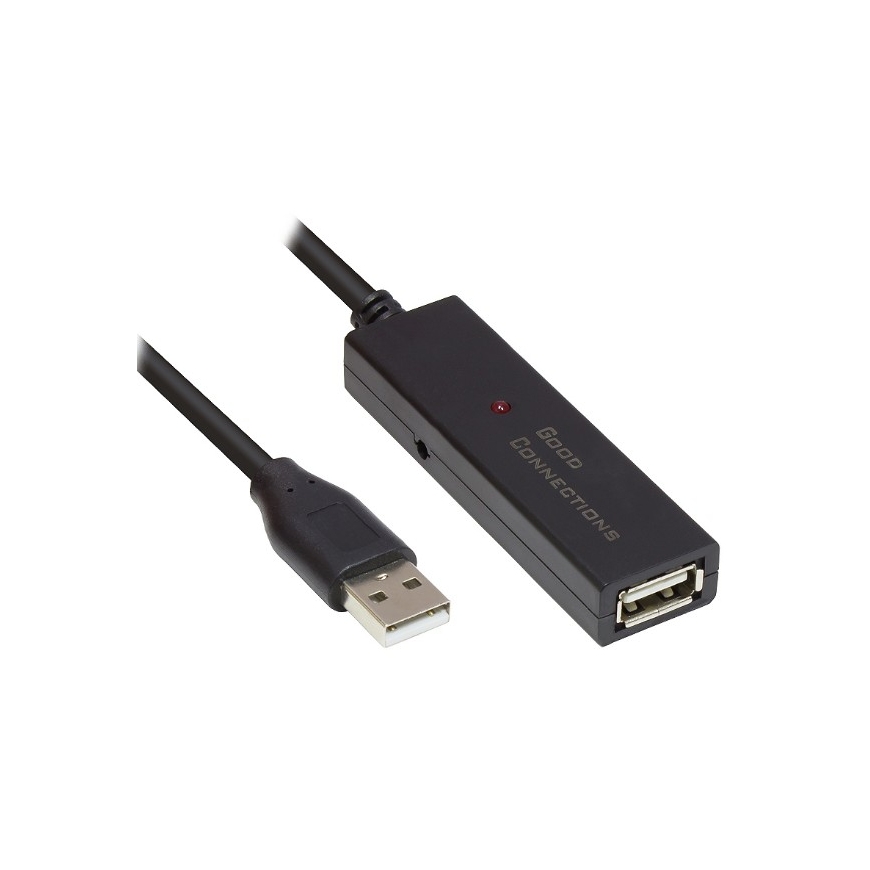 Alcasa GC-M0132 USB cable USB 2.0 10 m USB A Black