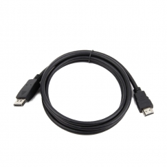 Gembird DisplayPort - HDMI, 1.8m 1,8 m HDMI Type A (Standard) Melns