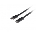 Lanberg CA-USBE-20CC-0005-BK USB-kaabel USB 3.2 Gen 1 (3.1 Gen 1) 0,5 m USB C Must Lanberg CA-USBE-20CC-0005-BK USB-kaabel USB 3.2 Gen 1 (3.1 Gen 1) 0,5 m USB C Must