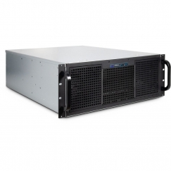 Inter-Tech 4U 40255 Plaukts Melns, Pelēks