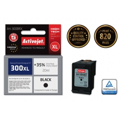 Activejet " AH-300BRX" rašalas (pakaitinis HP 300XL CC641EE "Premium" 20 ml juodas)