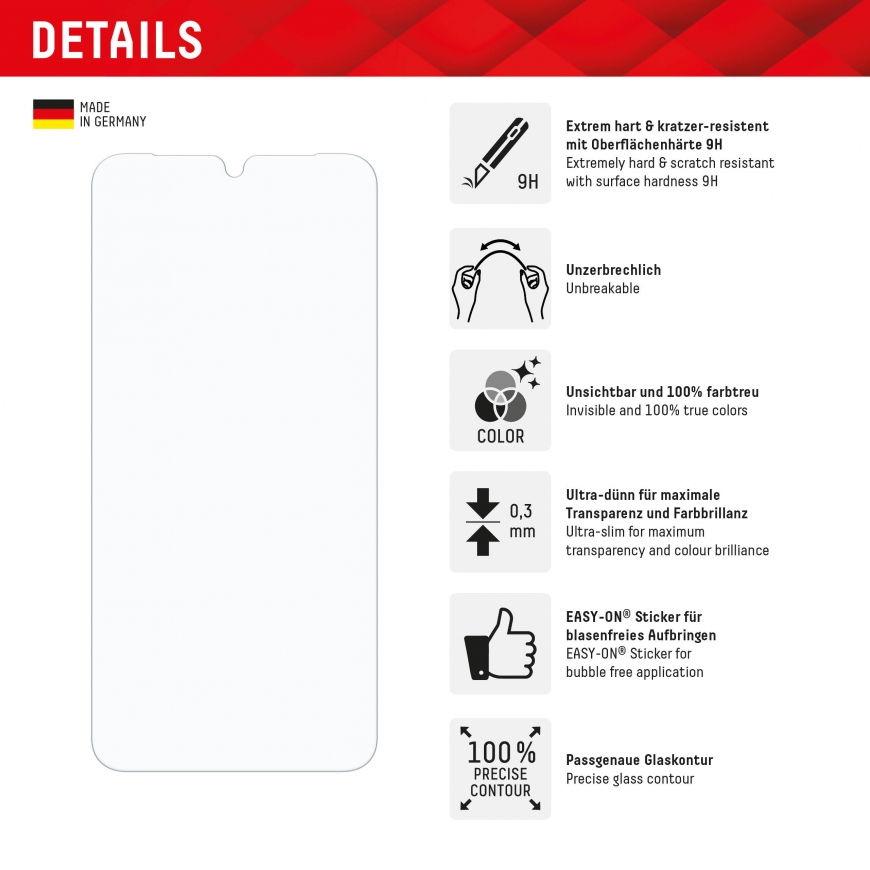 Displex 02072 mobile phone screen/back protector – 2