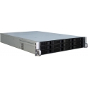 Inter-Tech IPC 2U-2412 Plaukts Melns, Sudrabs