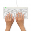 R-Go Tools RGOCODEWDWH klaviatuur Kontor USB QWERTZ Saksa keel Valge R-Go Tools RGOCODEWDWH klaviatuur Kontor USB QWERTZ Saksa keel Valge