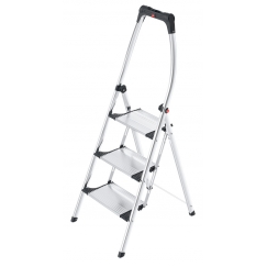 Hailo LivingStep Comfort Plus Astmetega redel Alumiinium, Must