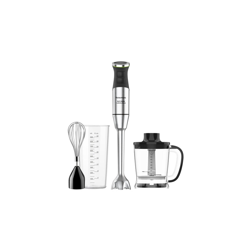 Taurus BAPI 1500 LUXE XL PLUS Portatīvais blenderis 1500 W Melns, Nerūsējošs tērauds