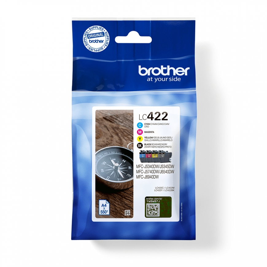 Brother LC422VAL tintes kārtridžs 4 pcs