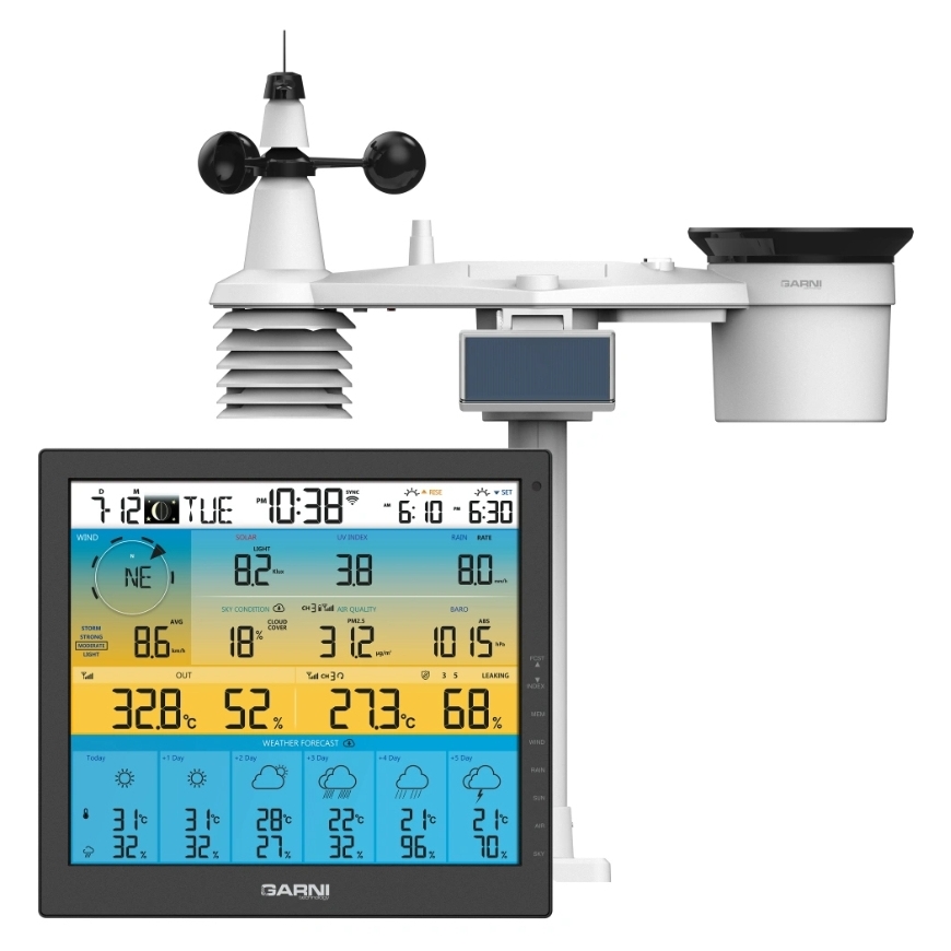 GARNI 1085 Arcus Balts LCD DC/Baterija