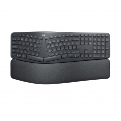 Logitech ERGO K860 klaviatuur Kontor RF juhtmeta ühendus + Bluetooth QWERTY US rahvusvaheline Grafiit