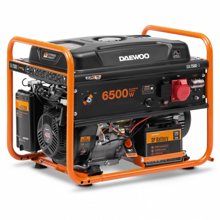 Daewoo GDA 7500E-3 degvielas ģnerators 6000