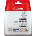 Canon PGI-580/CL-581 струйный картридж 5 шт Подлинный Стандартная Черный, Голубой, Пурпурный, Желтый Canon PGI-580/CL-581 струйный картридж 5 шт Подлинный Стандартная Черный, Голубой, Пурпурный, Желтый