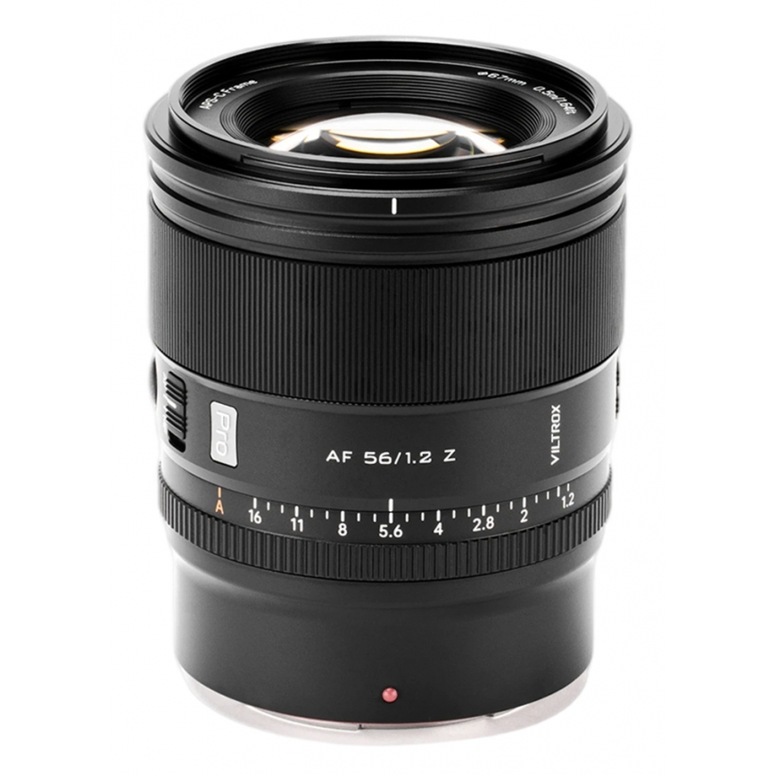 VILTROX AF 56mm F1.2 Pro Z MILC Fiksuoto židinio nuotolio objektyvas Juoda