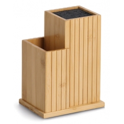 Zeller Present 25678 подставка для ножей Блок с пазами для ножей Bamboo, Пластик Дерево