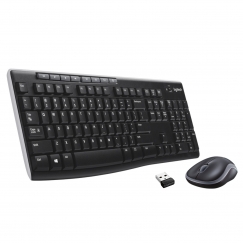 Logitech 920-004508 tastatūra Pele iekļauta Mājas RF Bezvadu QWERTY US International Melns