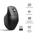 Keychron M6 mouse Universal Right-hand RF Wireless + Bluetooth + USB Type-C Optical 30000 DPI