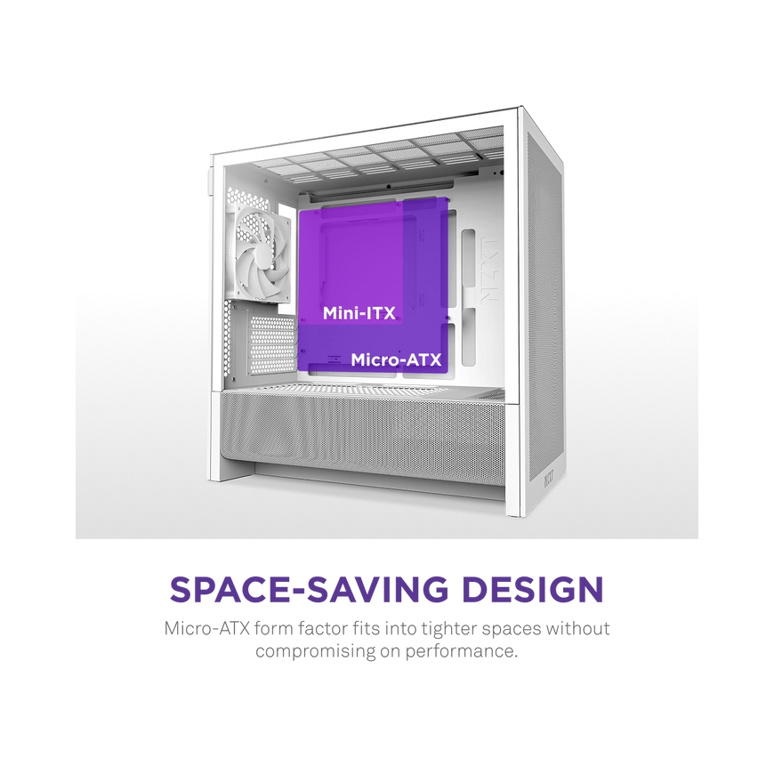 NZXT H9 H3 Flow Midi Tower Valkoinen – 3