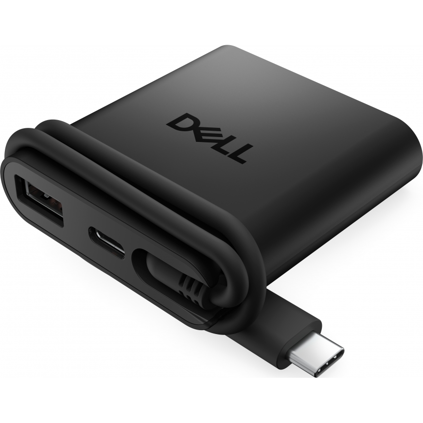 DELL DA225 Vadu USB 3.2 Gen 1 (3.1 Gen 1) Type-C Melns – 2