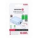 Swissten SPACE Power Bank Переносная зарядная батарея USB-C / Lightning / 10000 mAh Голубой Swissten SPACE Power Bank Переносная зарядная батарея USB-C / Lightning / 10000 mAh Голубой