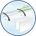 Vileda 157334 Attachable rack Black, White Vileda 157334 Attachable rack Black, White