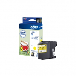 Brother LC22UY tintes kārtridžs 1 pcs Oriģināls Augsta (XL) produktivitāte Dzeltens
