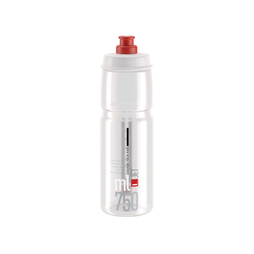 Elite Jet Dviračiui 750 ml Plastikas Raudona, Permatomas