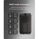 ICY BOX IB-RD3720-CU3 HDD/SSD korpuss Melns 2.5/3.5" ICY BOX IB-RD3720-CU3 HDD/SSD korpuss Melns 2.5/3.5"