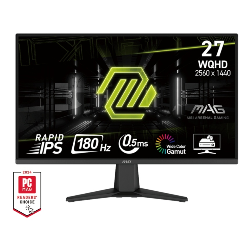 MSI MAG 275QF tietokoneen litteä näyttö 68,6 cm (27") 2560 x 1440 pikseliä Wide Quad HD LCD Musta