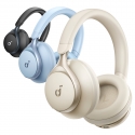 Soundcore Space One Гарнитура Проводной и беспроводной Оголовье Calls/Music Bluetooth Кремовый Soundcore Space One Гарнитура Проводной и беспроводной Оголовье Calls/Music Bluetooth Кремовый